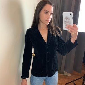 🚨SOLD Vintage Black Velvet Blazer
